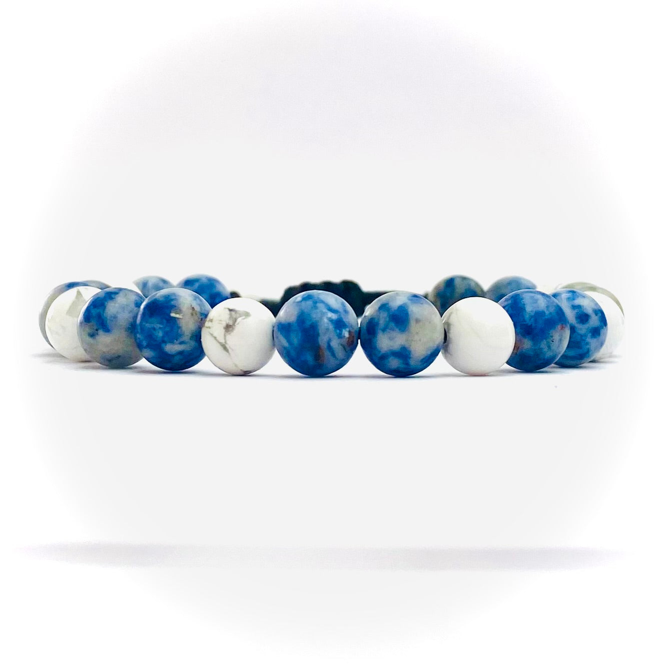 Pulsera howlita y sodalita