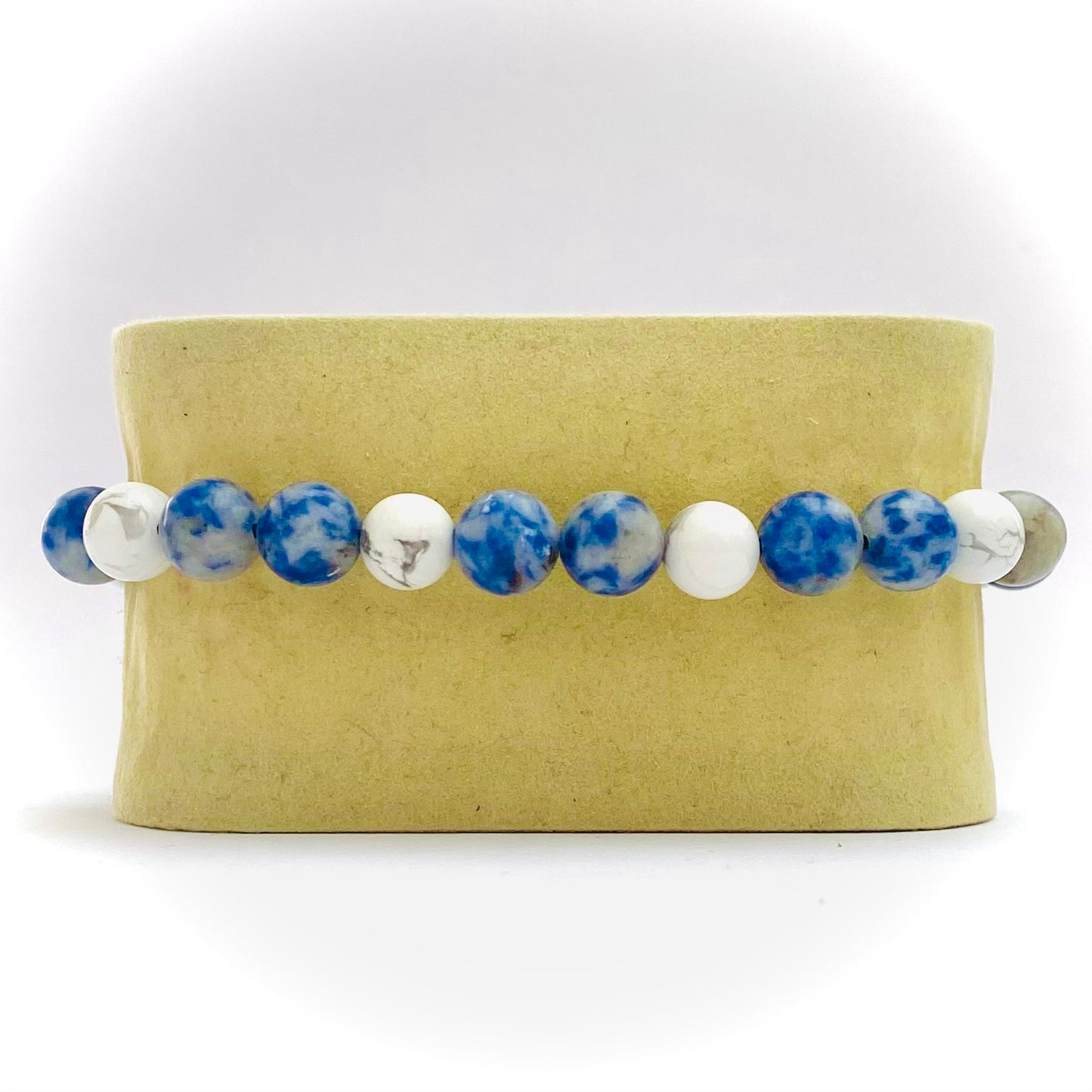 Pulsera howlita y sodalita