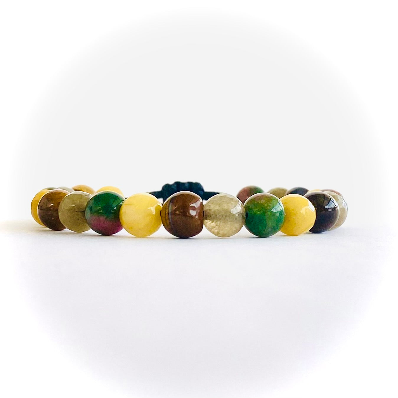 Pulsera agata, ojo de tigre y jade