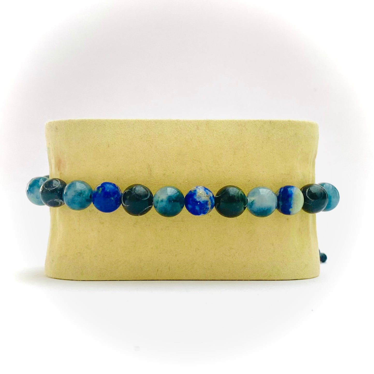 Pulsera lapizlauzuli, jade y agata